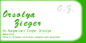 orsolya zieger business card